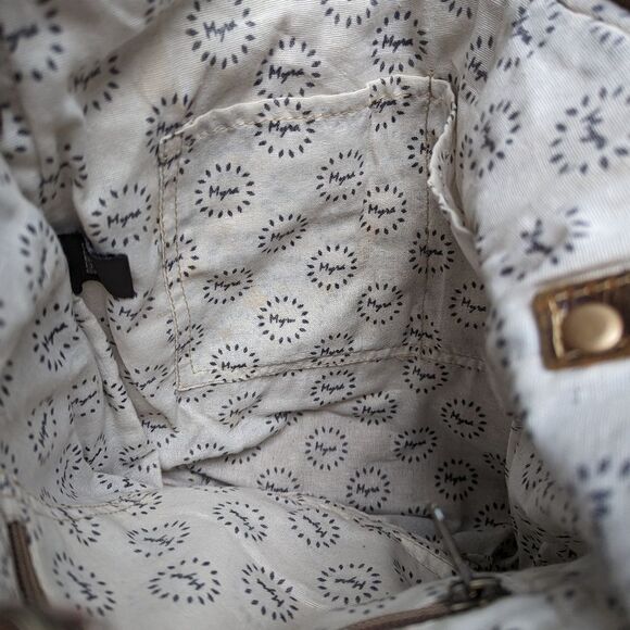 MYRA Blue Chip Recycled Military Tent Shoulder Bag - Picture 15 of 15